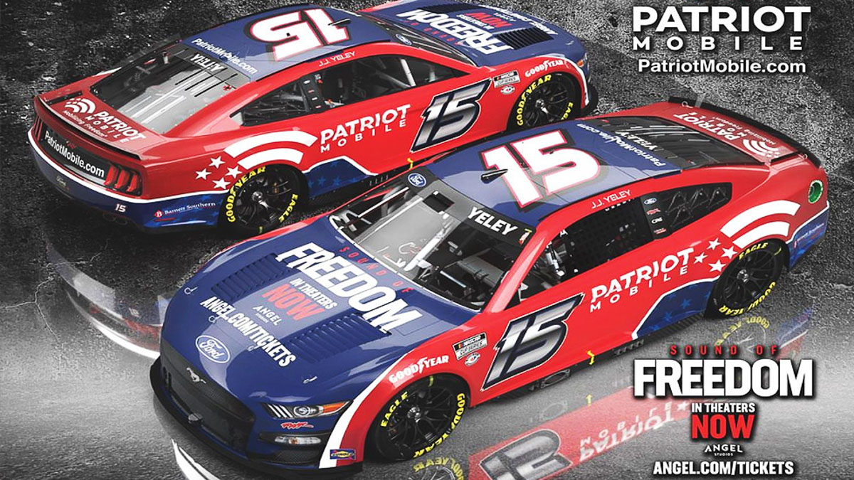 Patriot Mobile Continues Sponsorship of JJ Yeley at NASCAR, Features Sound of Freedom on Car