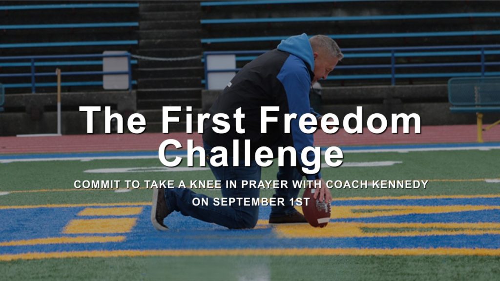 Take a Knee in Prayer with Coach Kennedy